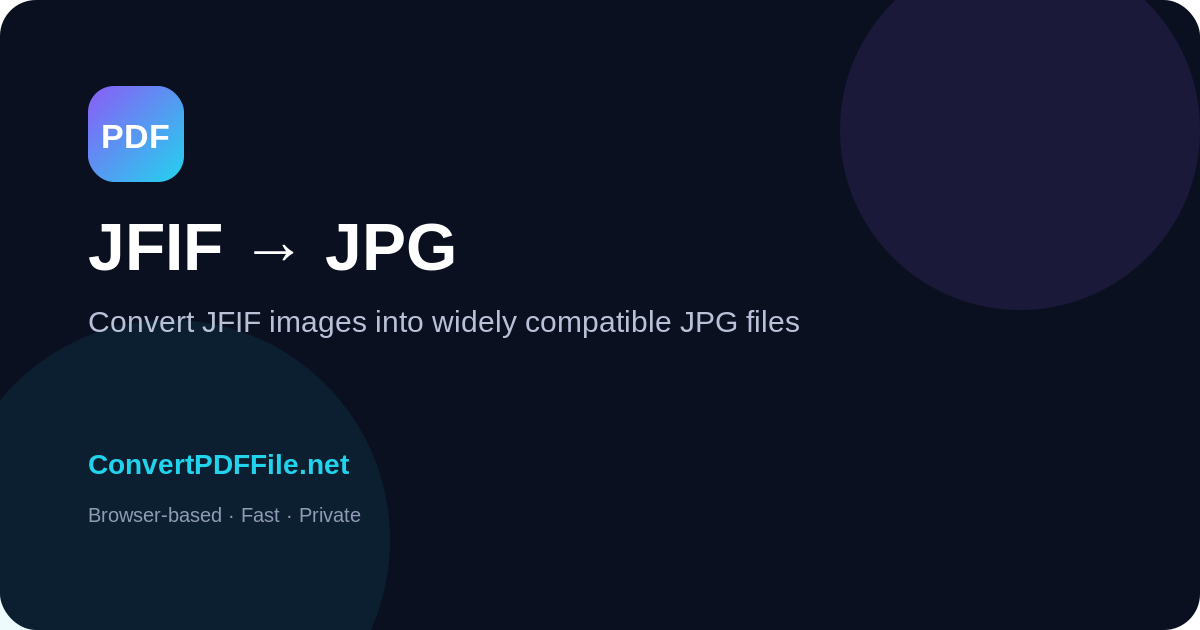JFIF to JPG conversion guide by Convert PDF File